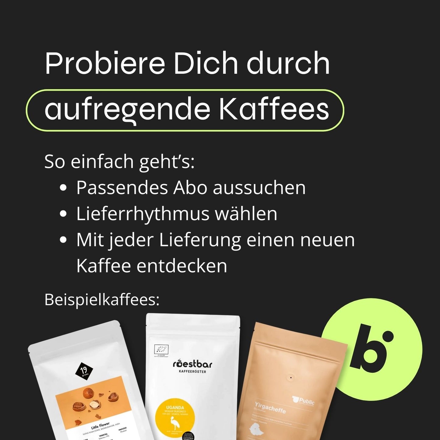 Coffee Subscription “Nutty & Chocolatey” Filter