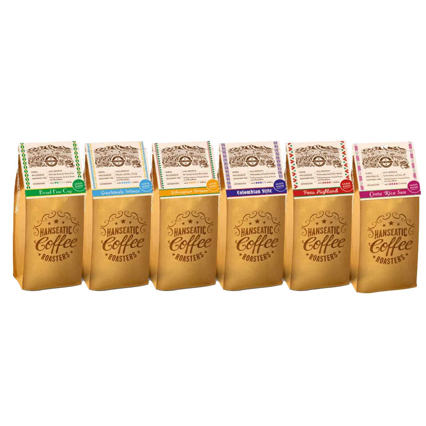 Hanseatic Probierpaket "Single Origins" Filter mit Geschenkverpackung