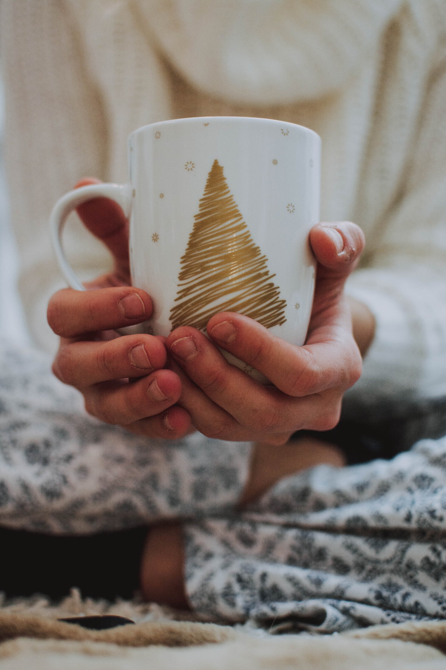 Weihnachtskaffee in Tasse