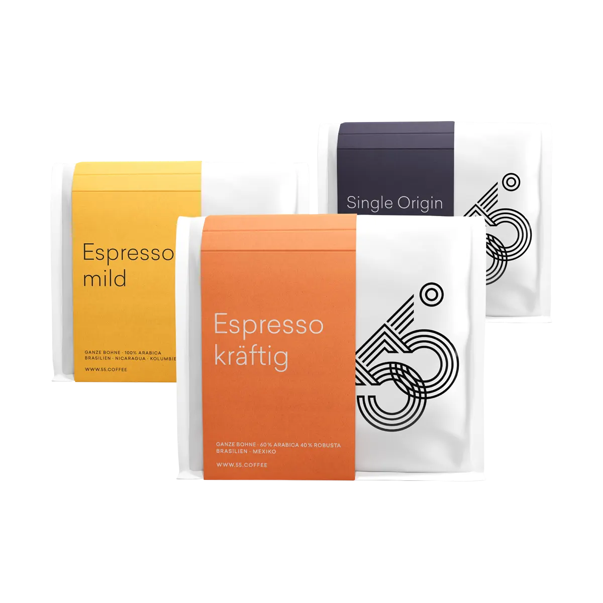 55 degrees espresso tasting set with Gift Wrap