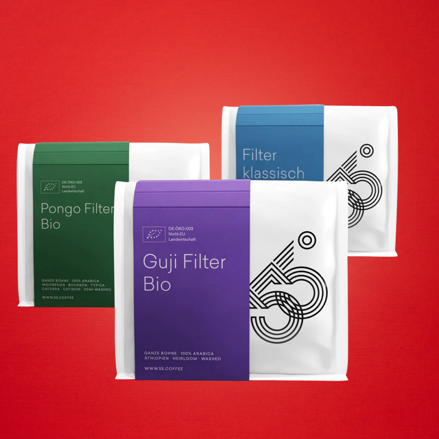 55 degrees Probierset Filter mit Geschenkverpackung