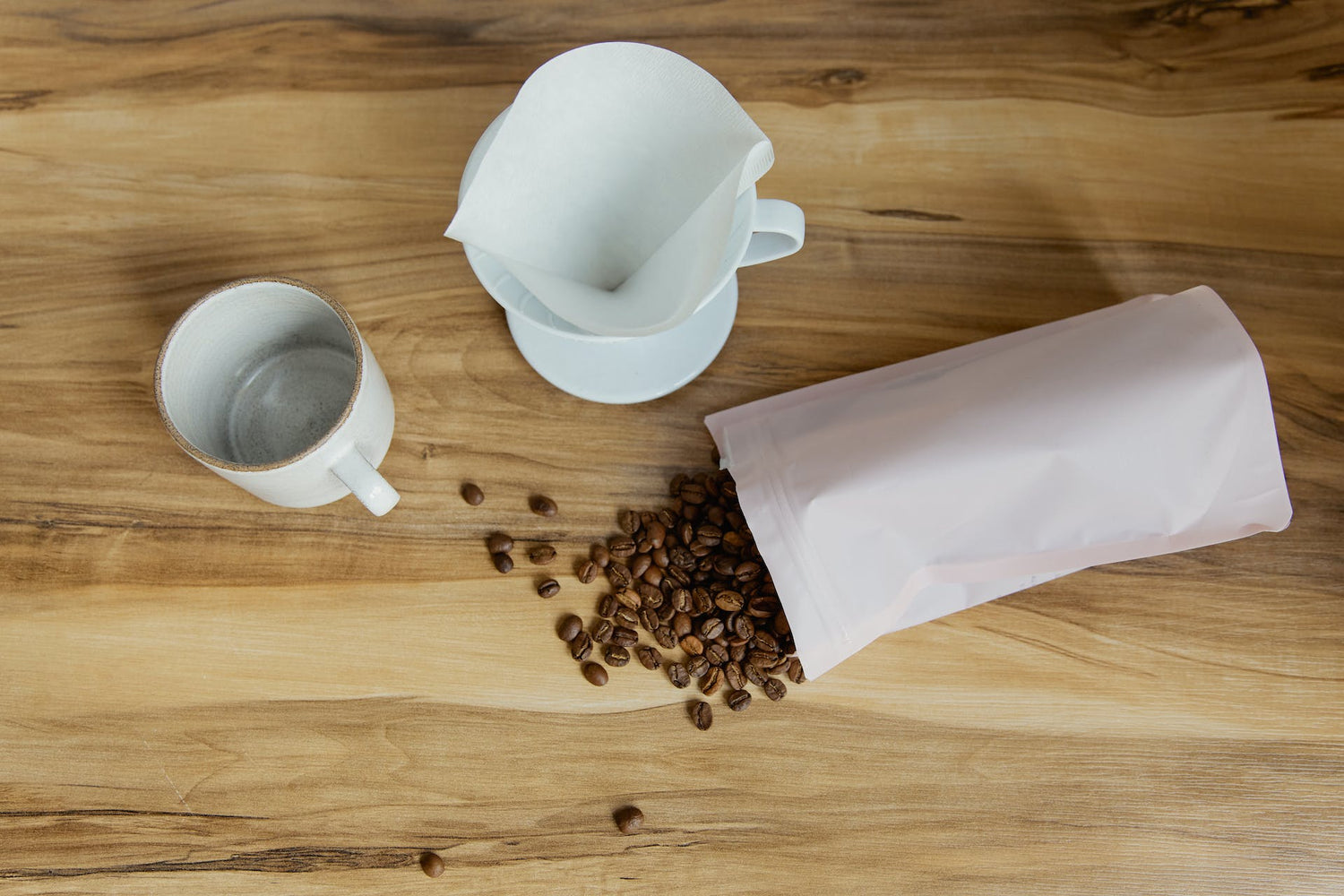filterpapiere mit kaffee