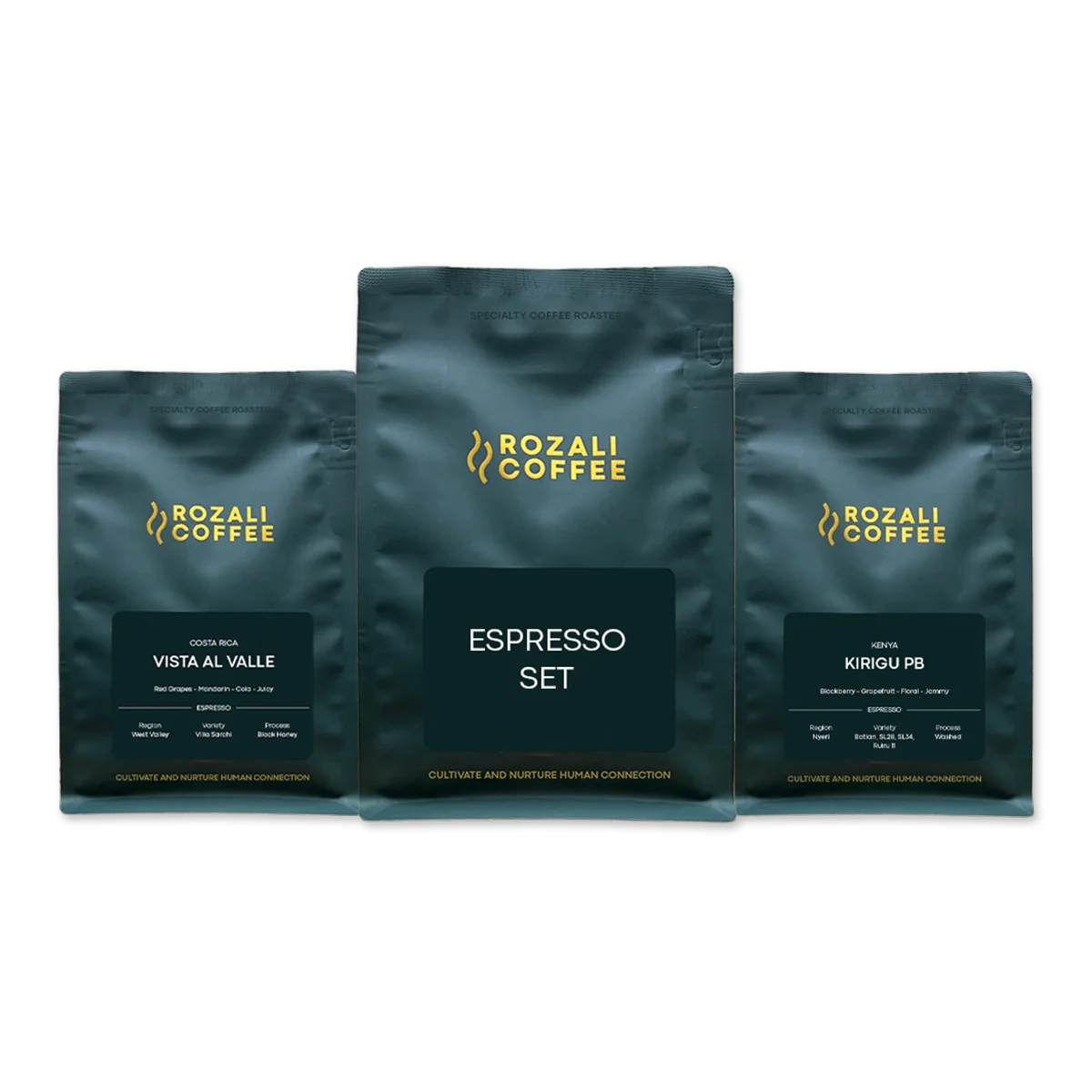 Rozali Set Espresso mit Geschenkverpackung